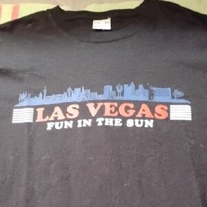 Men's Black Vintage XL Las Vegas Fun In The Sun What Happens In Shirt